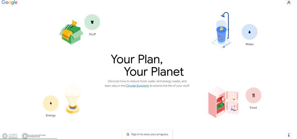 Your Plant, Your Planet page