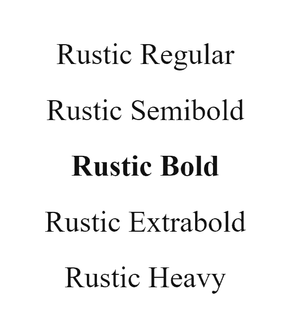 Rustic Font 
